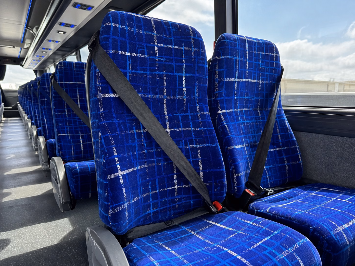 lafayette charter bus inside
