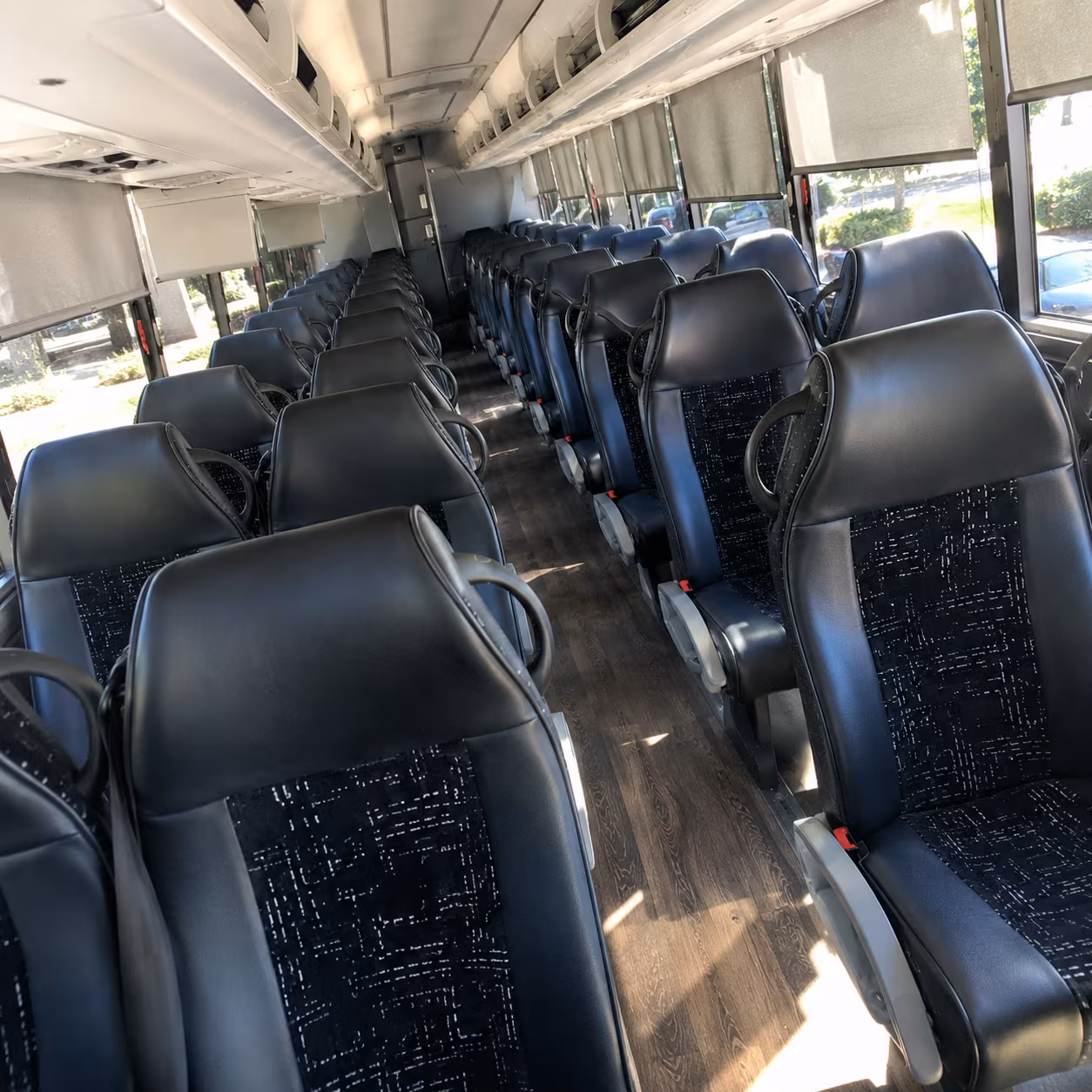 lafayette charter bus rental inside