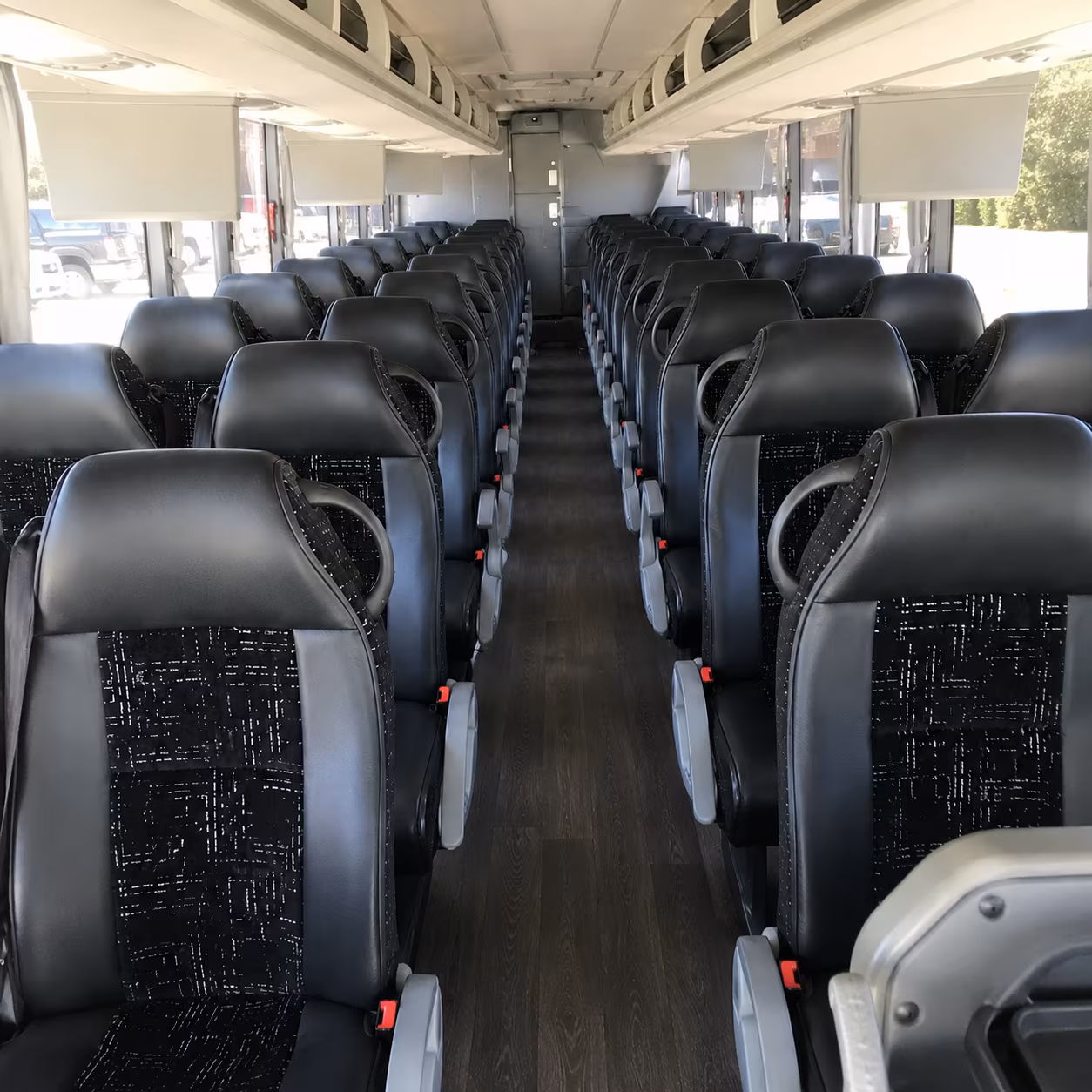 lafayette charter bus rental interior