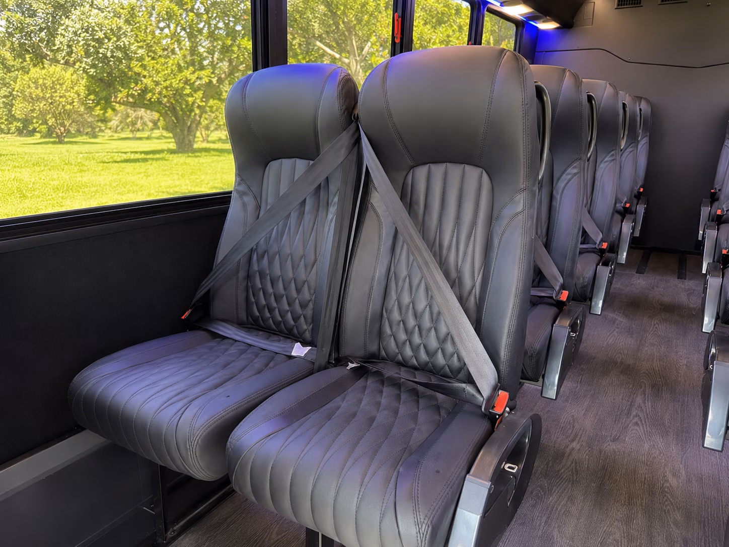lafayette wedding transportation onboard seating